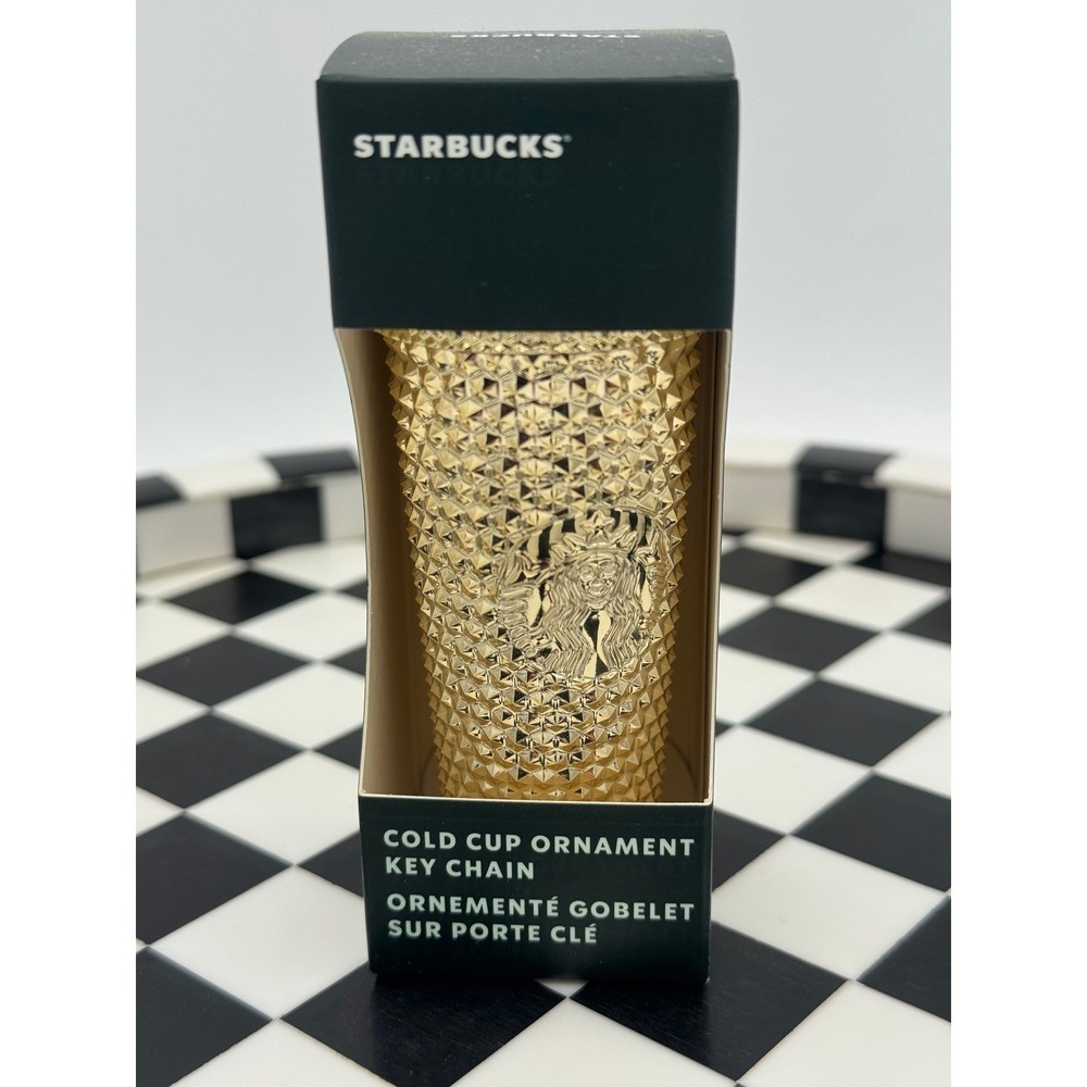 Starbucks Keychain Studded‎ Gold